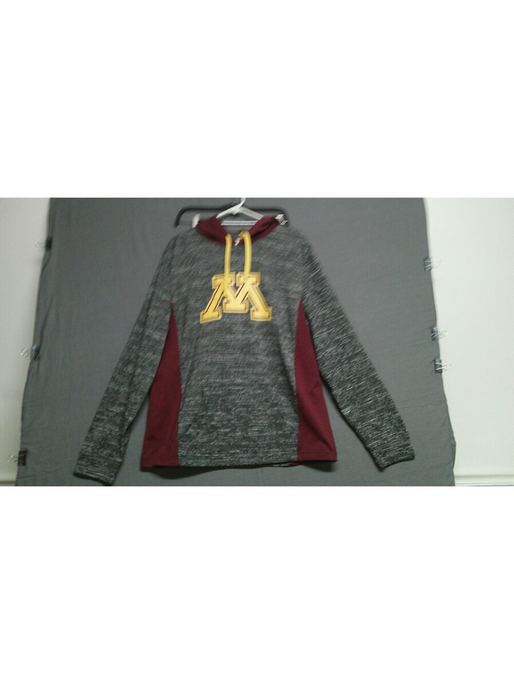 University of Minnesota Maroon and Gray Hoodie Sweatshirt